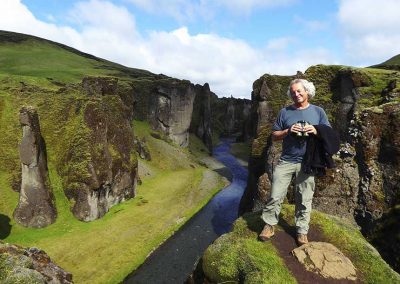 Martin Hunt on a tour of Iceland