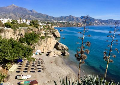 Nerja beach scene Andalucia