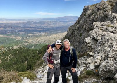 Javier and Martin leading a walking tour in Andalucia