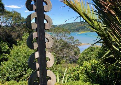 Native fern inspired art by Pete Radley at Ohiwa Bay of Plenty