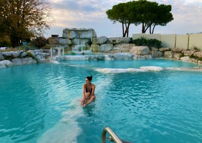 Natural hot springs Viterbo Italy