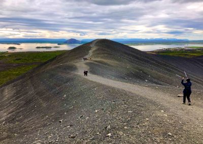 Hverfjall crater rim