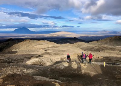 Hiking above Krafla